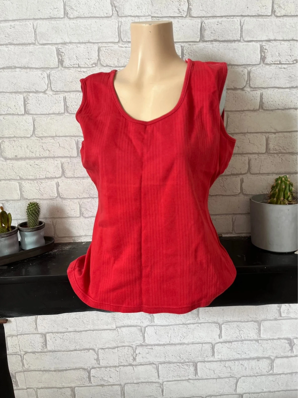 Débardeur rouge femme – Taille 46/48